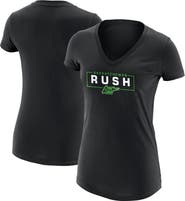ADPRO Sports Women's Black Saskatchewan Rush Primary Logo V-Neck T-Shirt