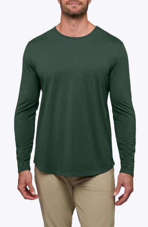 AO Curved Hem Long Sleeve T-Shirt