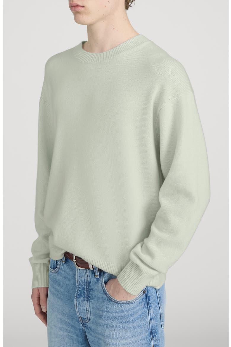 Lightweight Cashmere Crewneck Sweater, Alternate, color, PALE GREEN