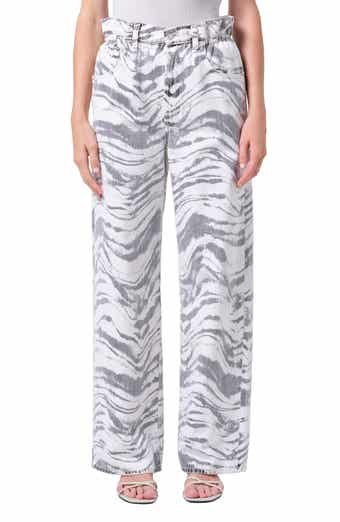 Lyonne Print Wide Leg Jeans