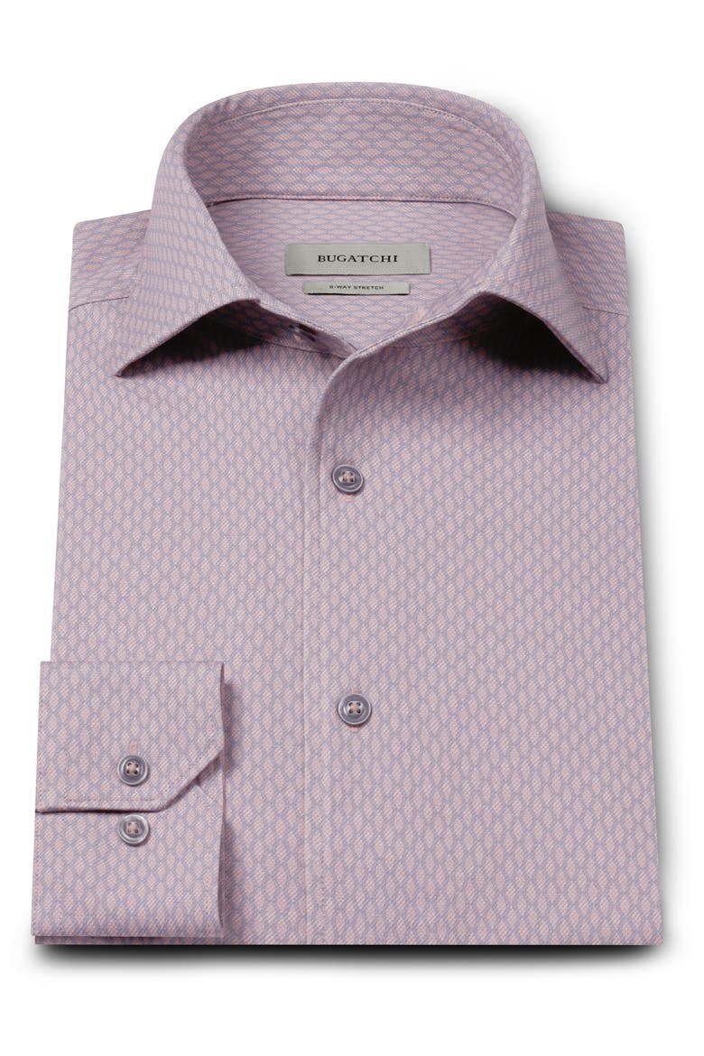 Devon OoohCotton® Geo Print Button-Up Shirt, Alternate, color, DUSTY PINK