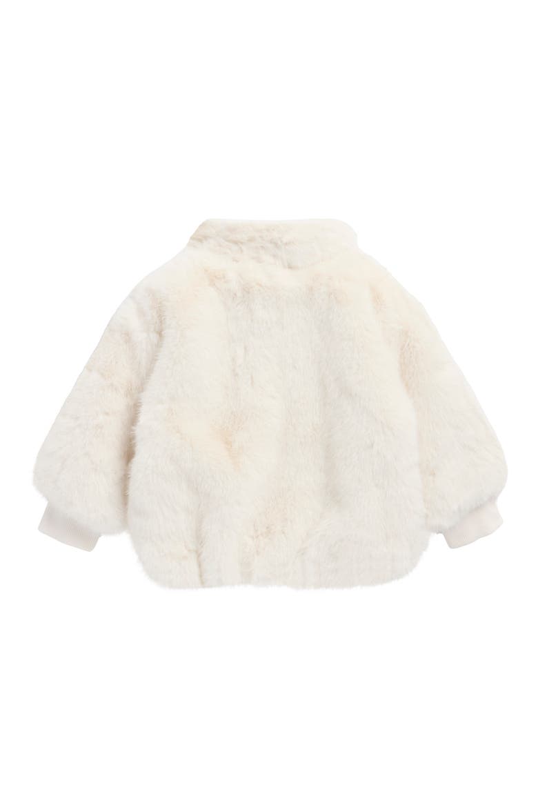 Faux Fur Jacket, Alternate, color, SOFT WHITE