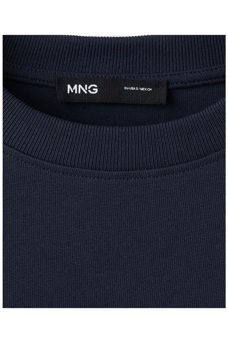 Oversize Cotton T-Shirt, Alternate, color, DARK NAVY