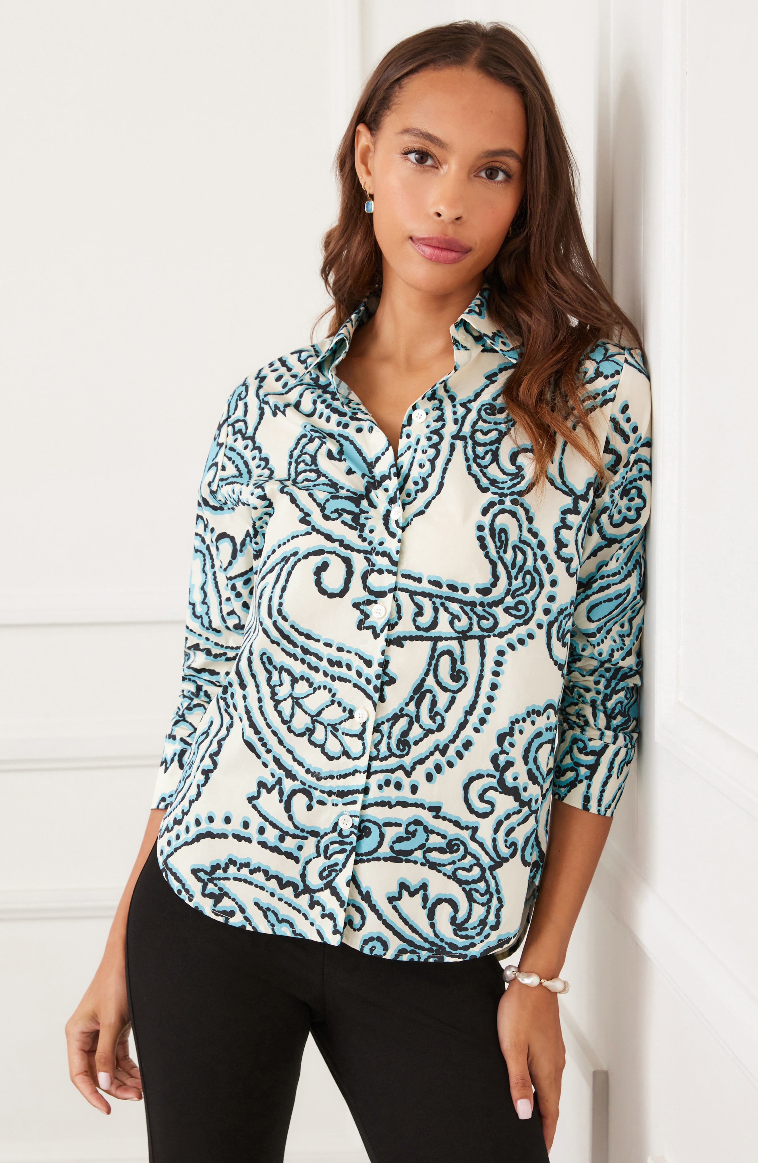 Ruched Sleeve Shirt - image 2