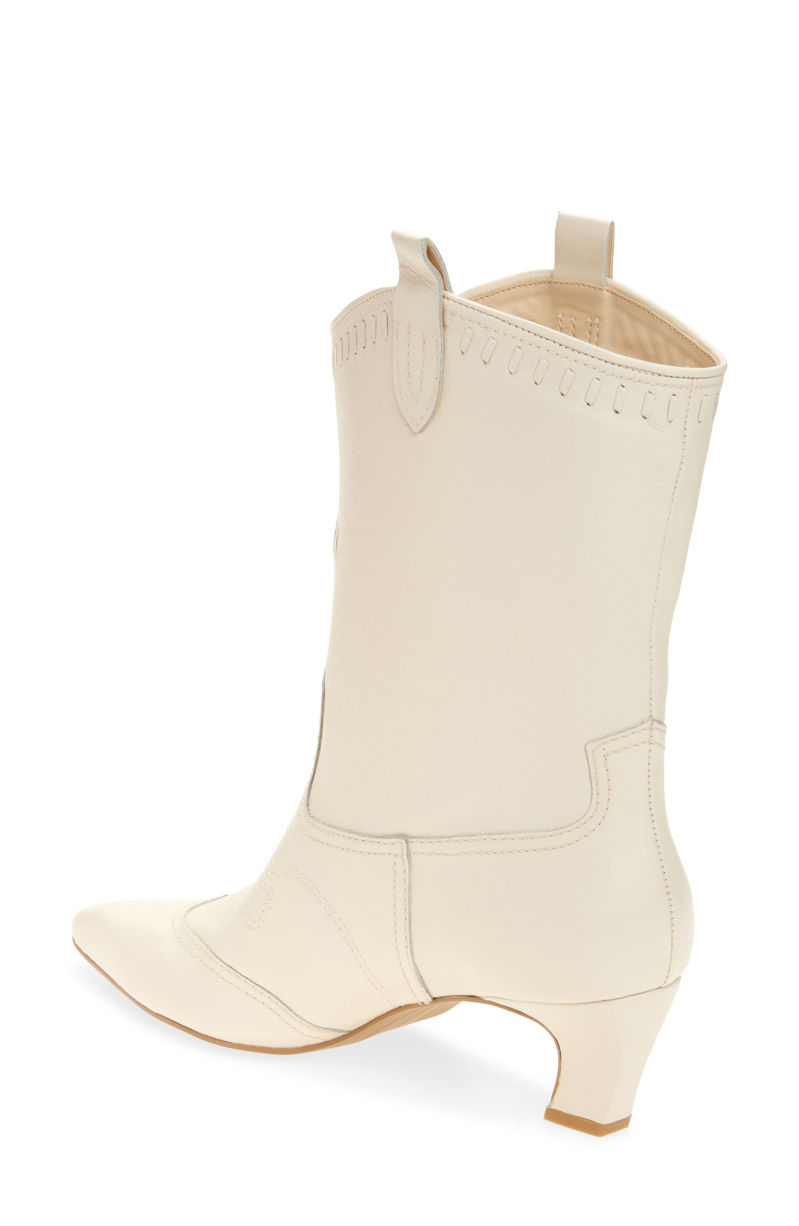 Dolce Vita Tavla Western Boot, Alternate, color, Platinum Distressed Leather