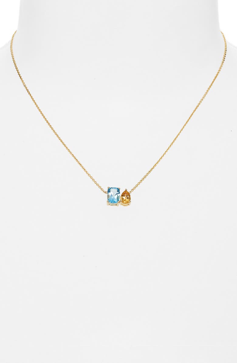 Bony Levy 14K Gold Topaz & Citrine Pendant Necklace, Alternate, color, 
