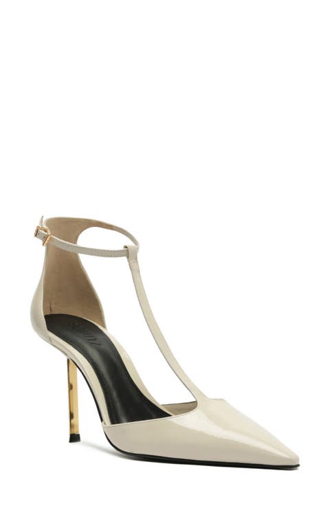 Allure Pointed Toe T-Strap Pump (Women)