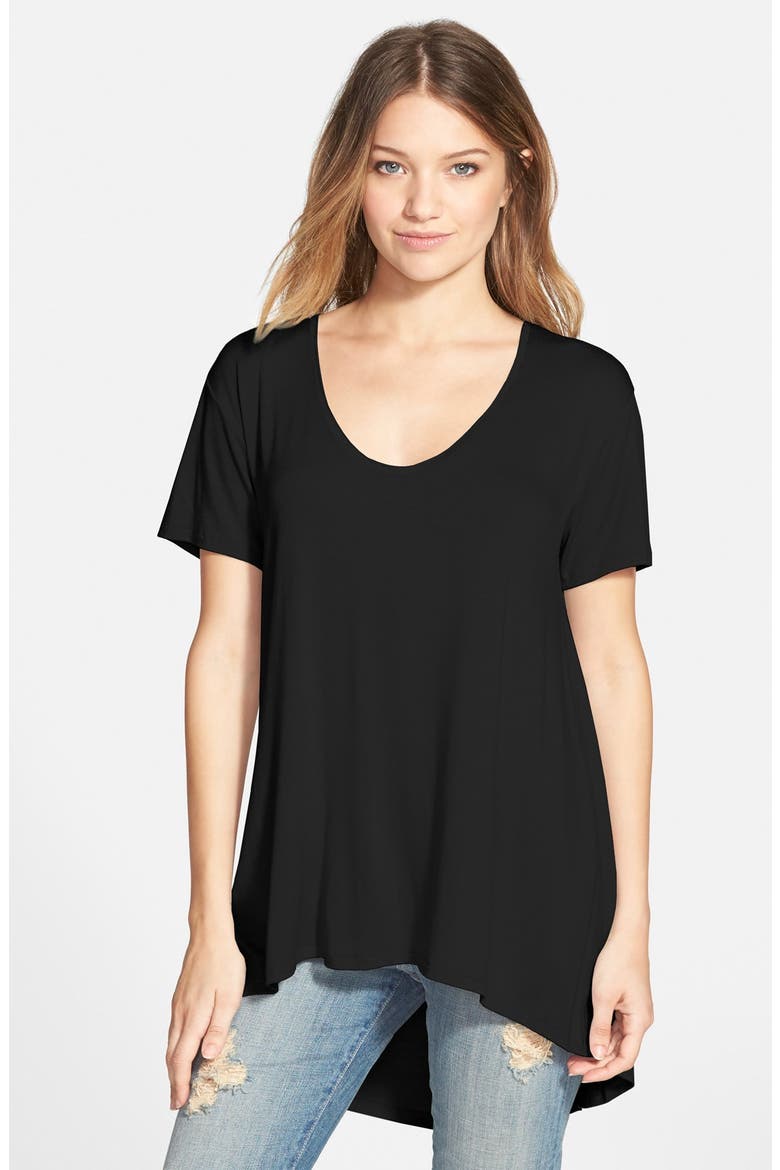 Oversize Tee, Main, color, BLACK