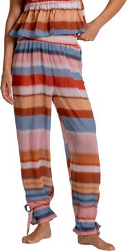 Cosita Linda Stripe Balloon Cover-Up Beach Pants