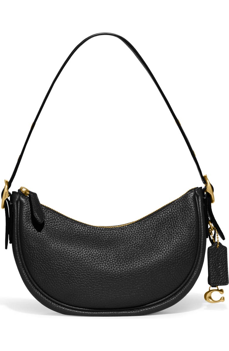 COACH Luna Soft Pebble Leather Shoulder Bag, Main, color,