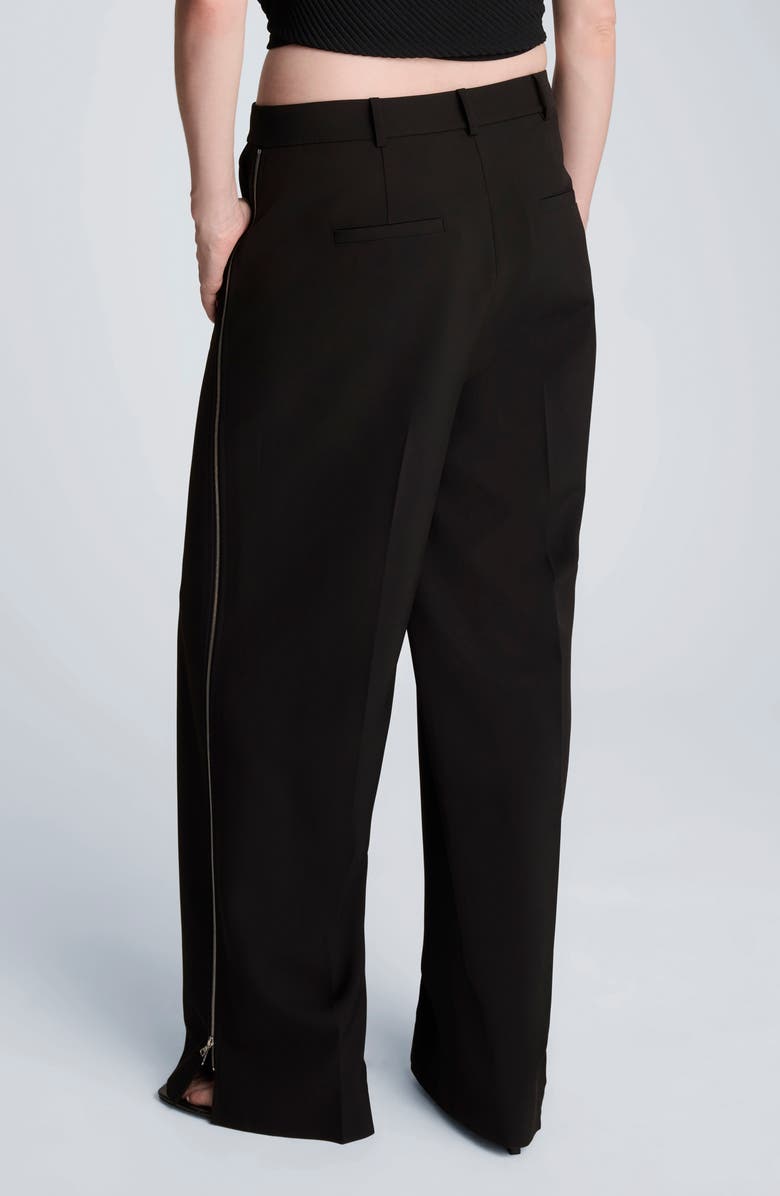 Kenneth Cole High Waist Pintuck Wide Leg Pants, Alternate, color, Black