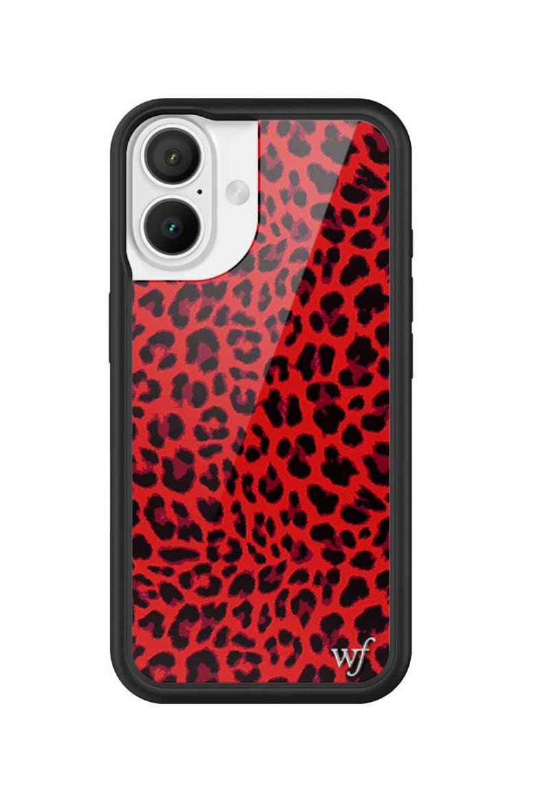 Meow | Red iPhone Case, Alternate, color, Red