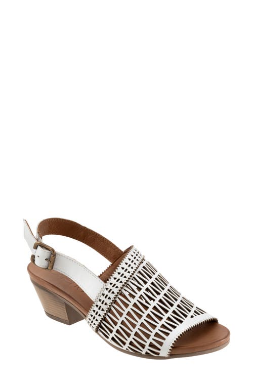 Bueno Lia Slingback Sandal in White 