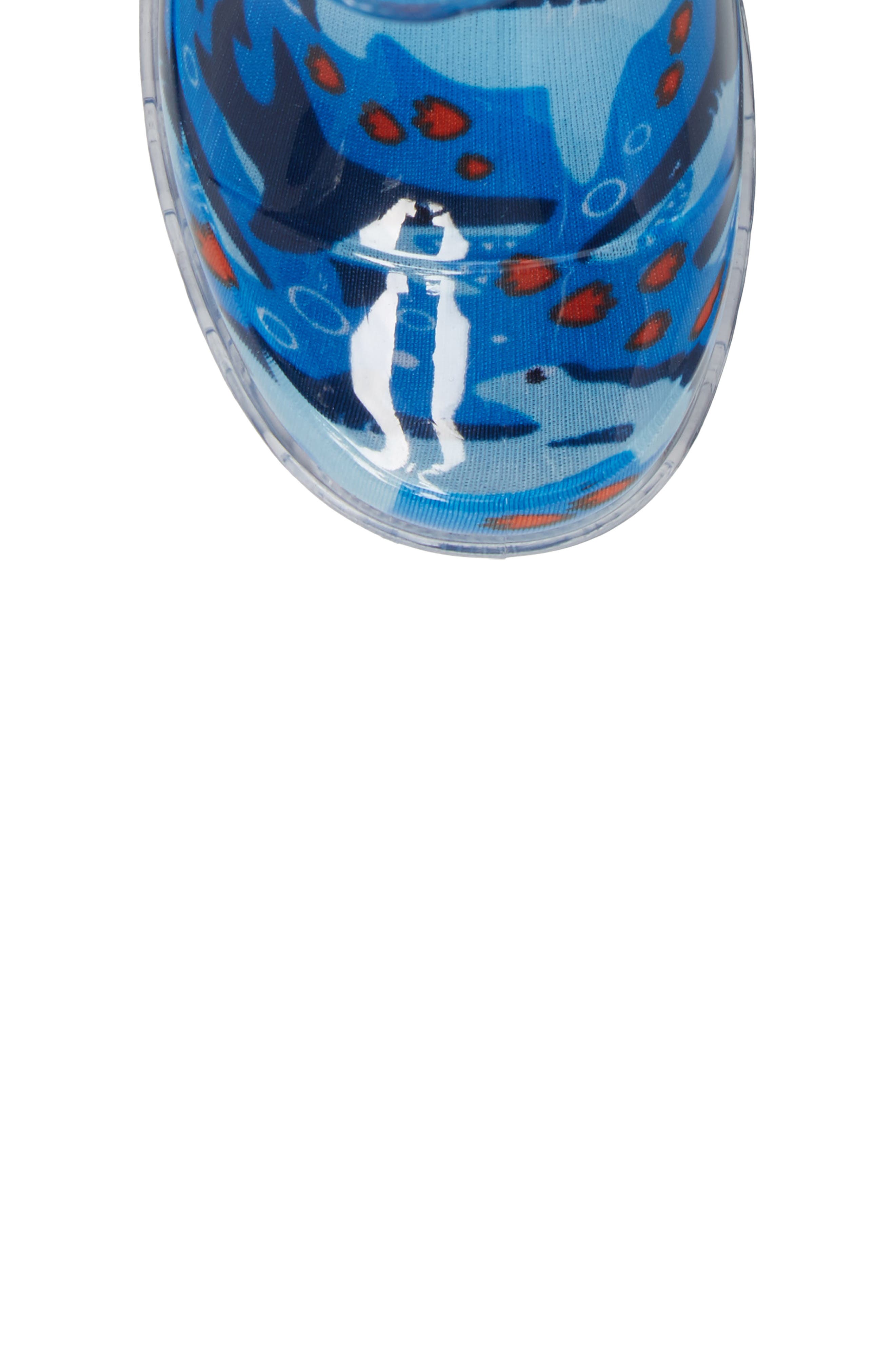 Western Chief Shark Chase Light-Up Rain Boot, Alternate, color, Blue