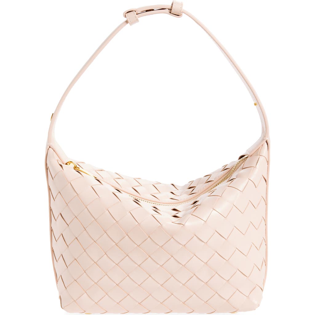 BOTTEGA VENETA BOTTEGA VENETA MINI WALLACE INTRECCIATO LEATHER SHOULDER BAG