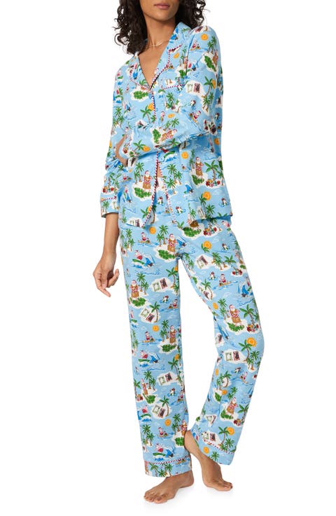 Print Stretch Organic Cotton Pajamas (Regular & Plus)