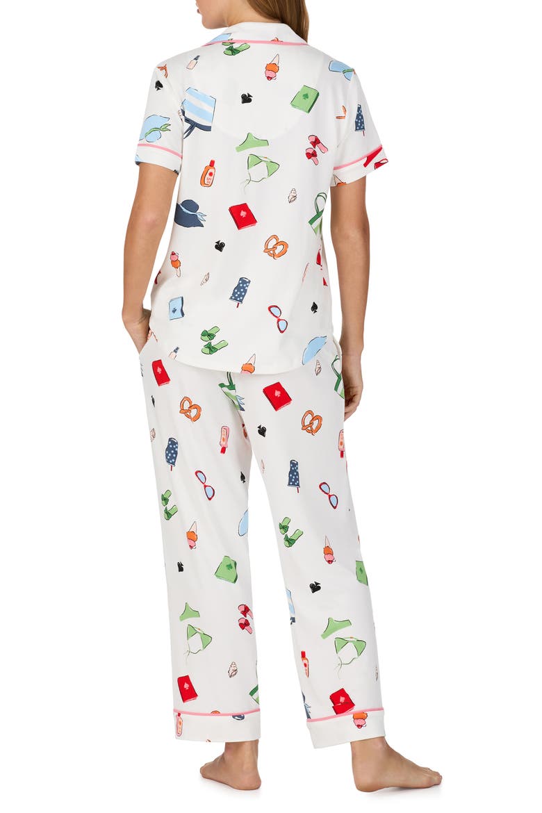 print crop pajamas, Alternate, color, PINK/ MULTI