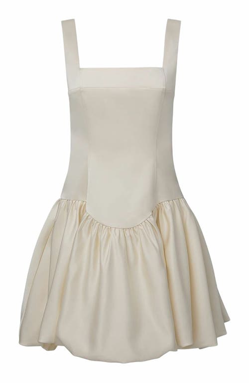 WeWoreWhat Bubble Skirt Corset Mini Dress in Ivory at Nordstrom, Size 2