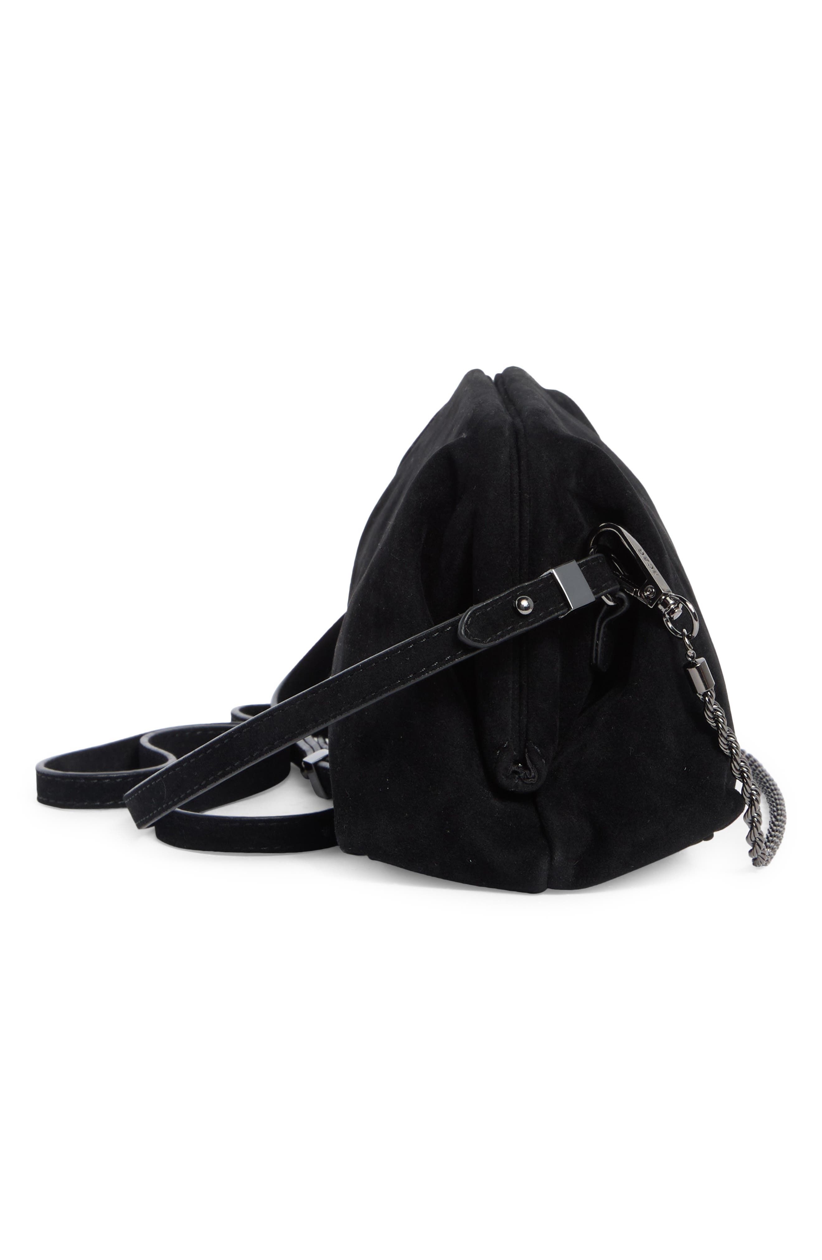 East/West Shoulder Bag, Alternate, color, BLACK