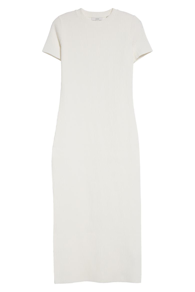 Ribbed Body-Con Sweater Dress, Alternate, color, OFF WHITE