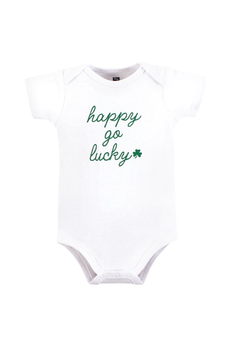 Cotton Bodysuits 3-pack, Alternate, color, Mommys Lucky Charm