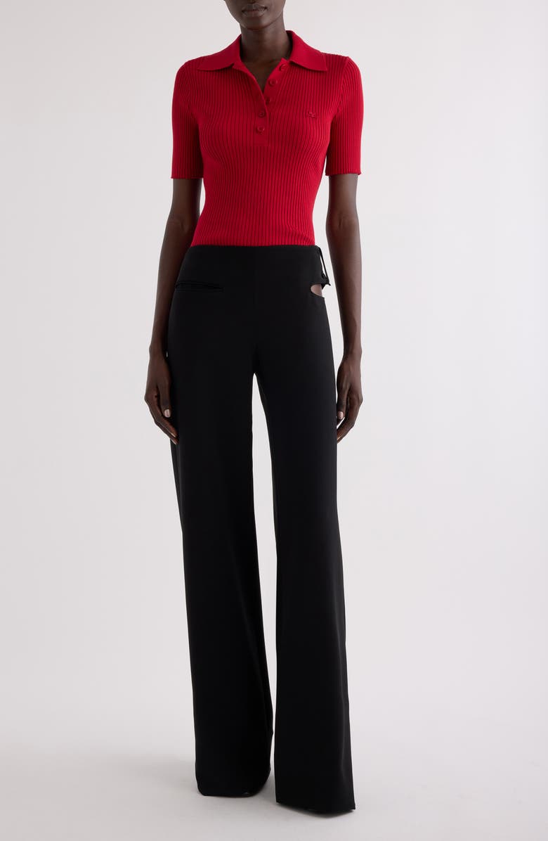 Courrèges Iconic Rib Polo, Alternate, color,