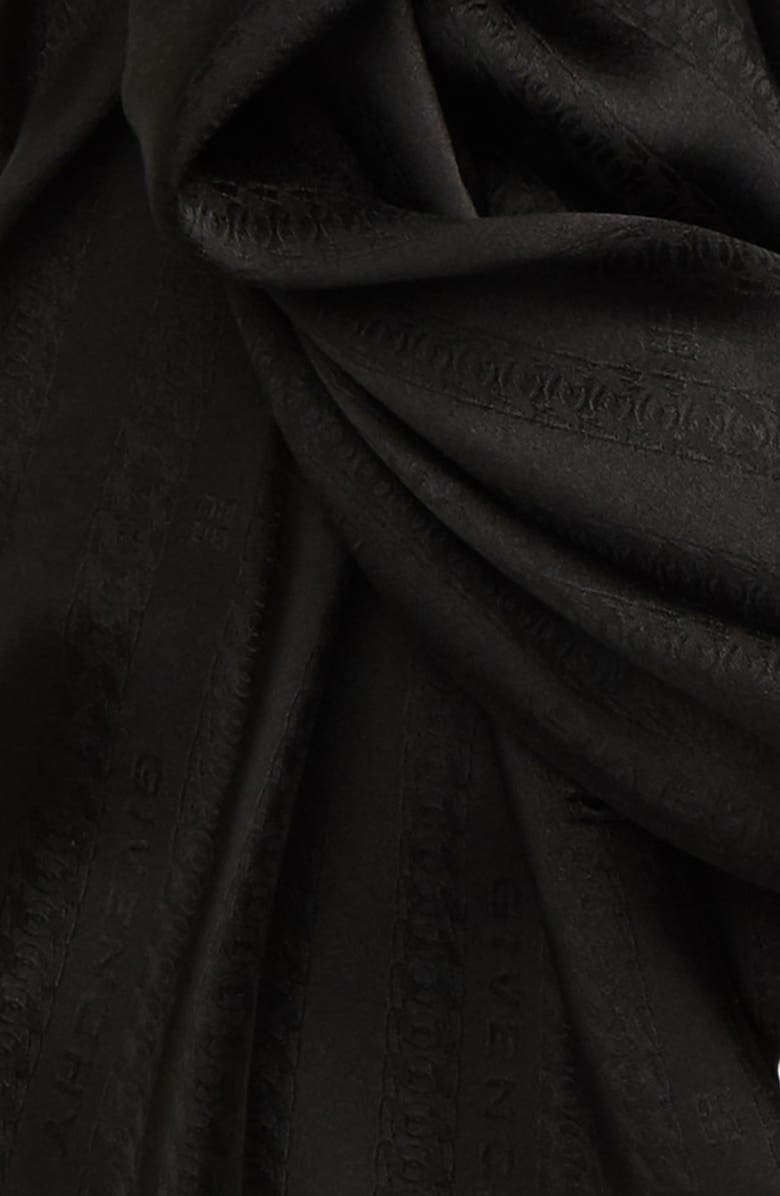 Givenchy Logo & Chain Link Silk Scarf, Alternate, color, 