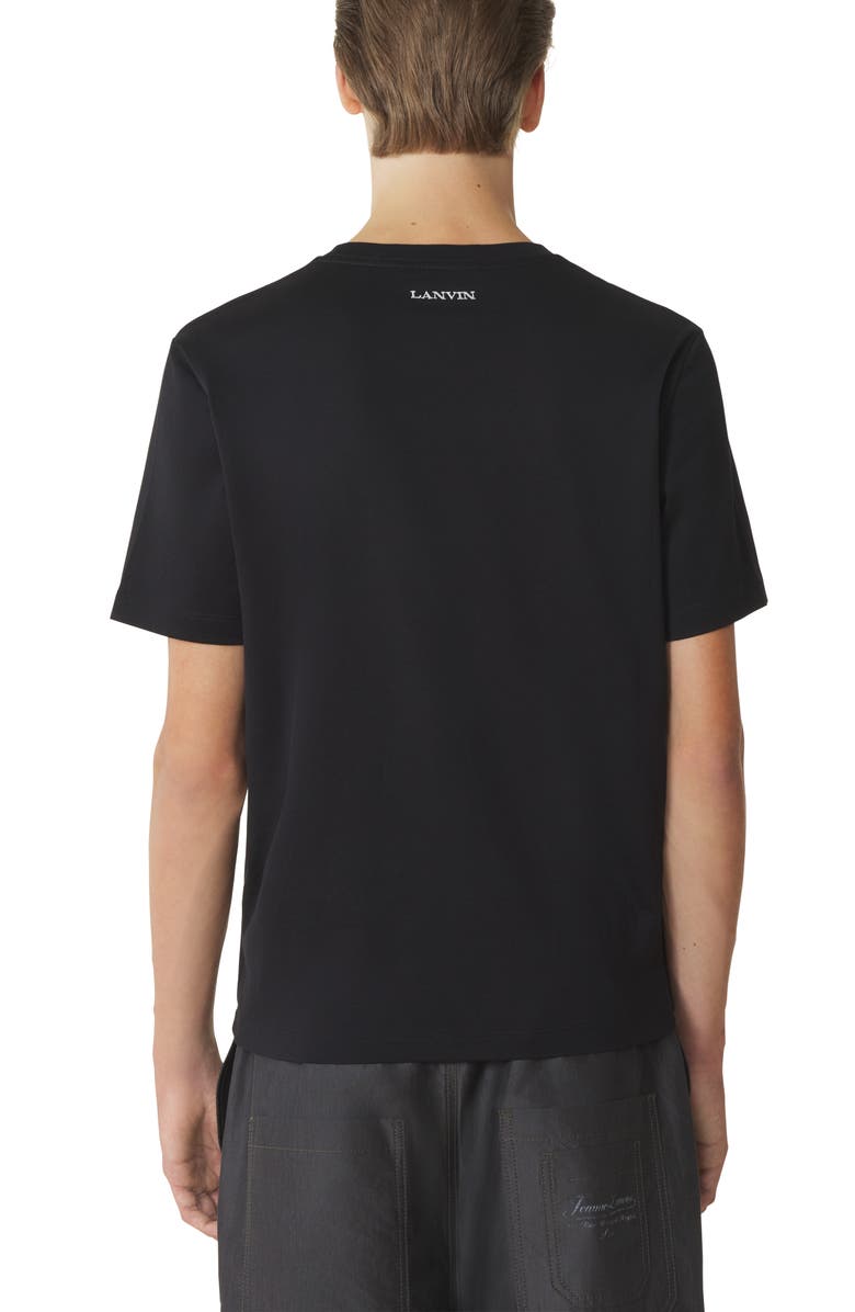 Lanvin Black Mother And Daughter T-Shirt, Alternate, color, Black