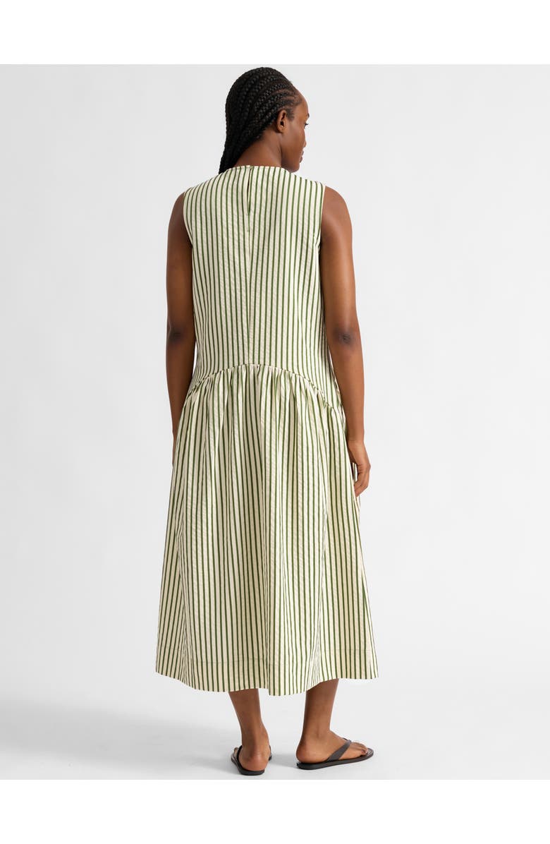 Albaray Stripe Sleeveless Midi Dress, Alternate, color, Green