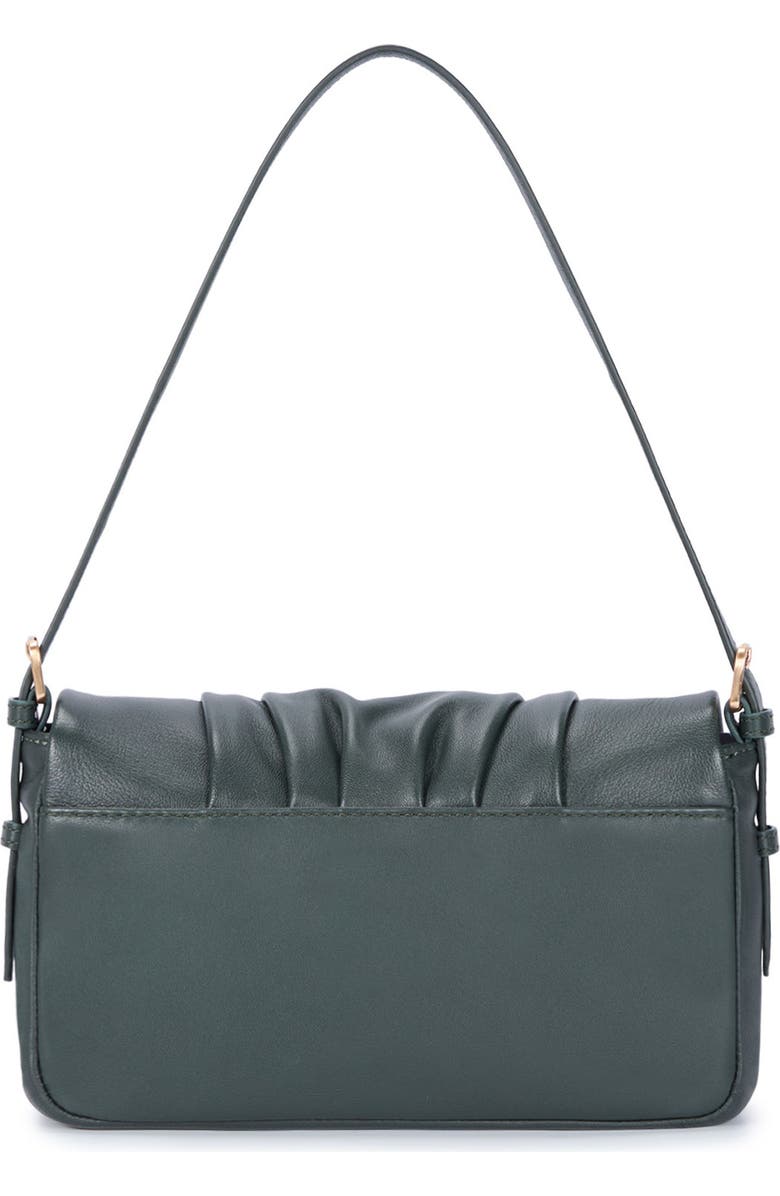 Oryany Bell Pleated Leather Shoulder Bag, Alternate, color, Deep Green