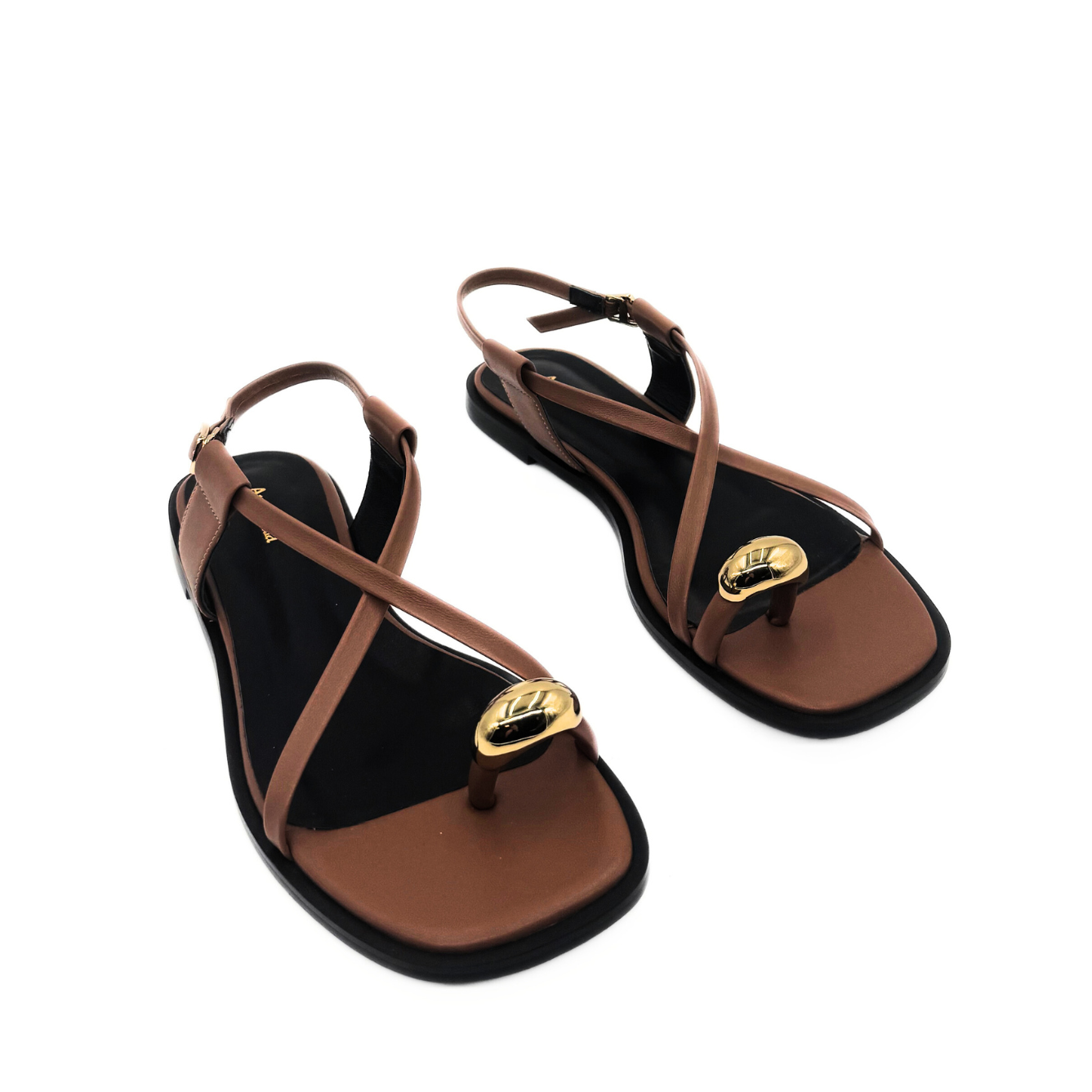 Laney Strappy Gold Toe Sandals, Alternate, color, Tan