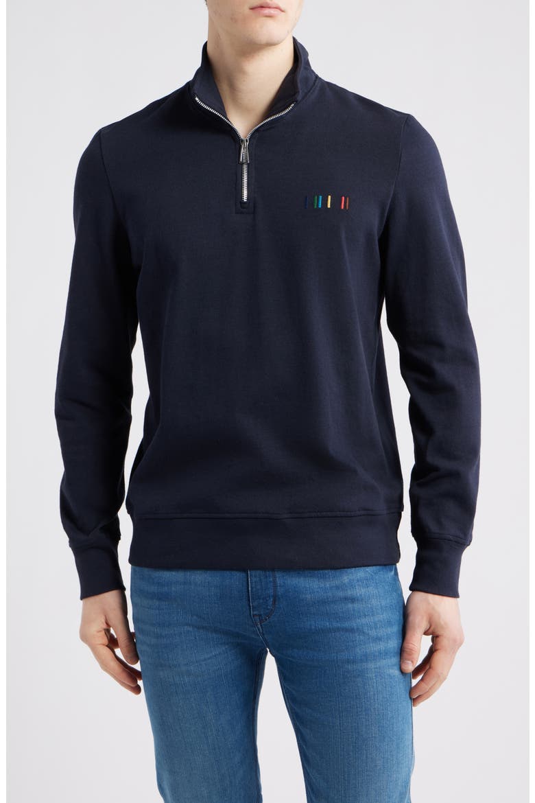 Paul Smith Regular Fit Half Zip Pullover (Men) | Nordstrom