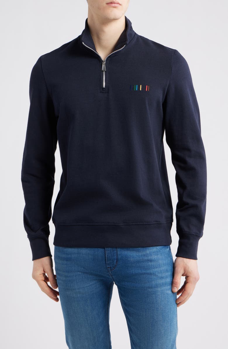 Paul Smith Regular Fit Half Zip Pullover, Main, color, 