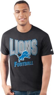 STARTER Men's Starter Heather Black Detroit Lions Prime Time T-Shirt