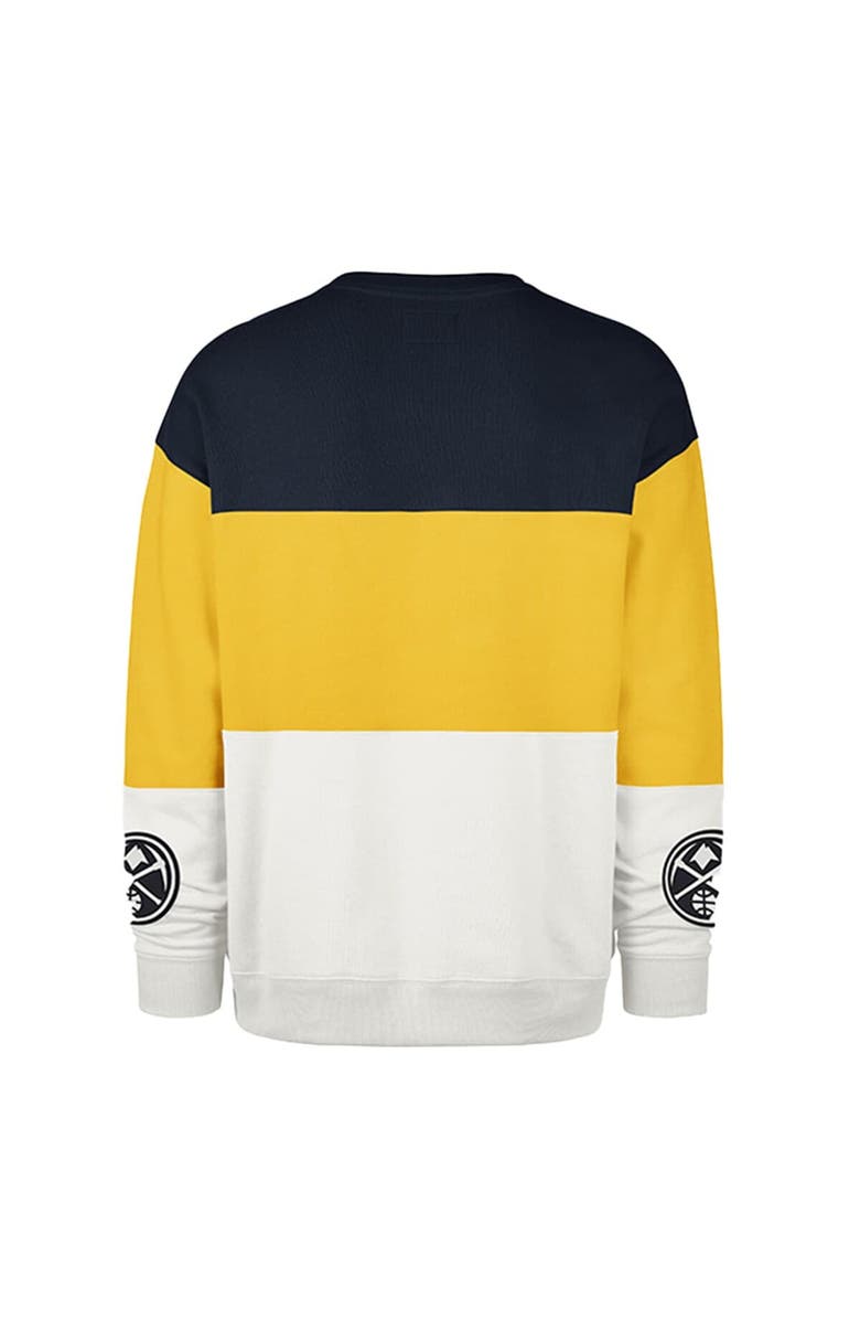 '47 Unisex '47 Yellow Denver Nuggets 2024/25 City Edition On Five Maximalist Pullover Sweatshirt, Alternate, color, 