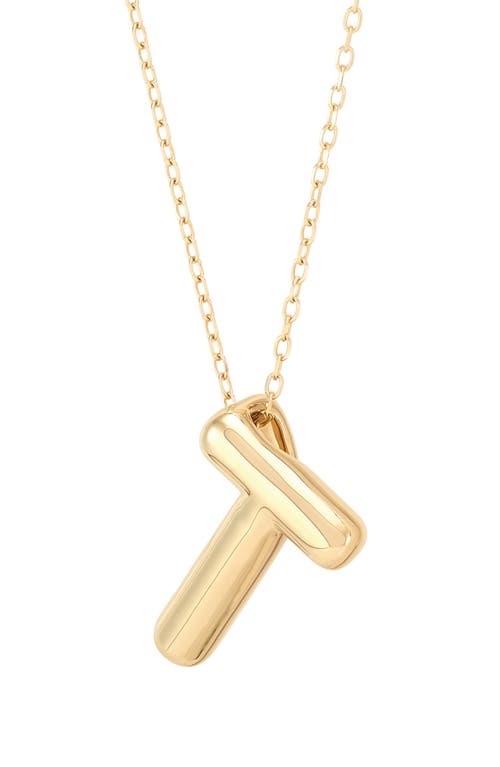 Frankie & Zoe Initial 'm' Pendant Necklace In Gold