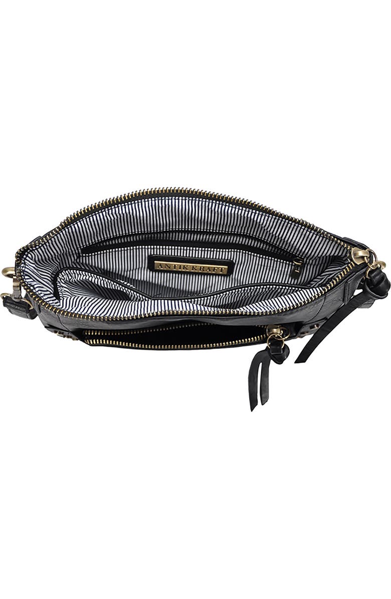 Antik Kraft Studded Faux Leather Crossbody Bag, Alternate, color,