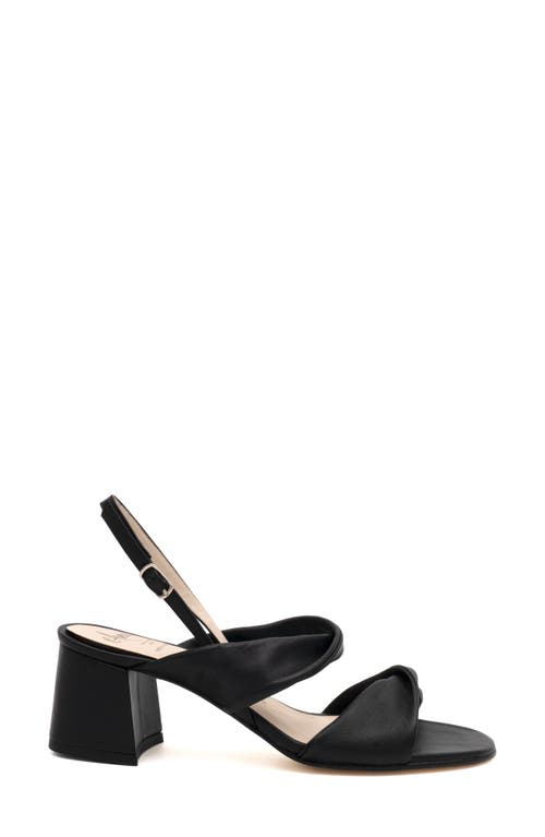Amalfi By Rangoni Estro Slingback Sandal In Black Etoile - Silver Buckle