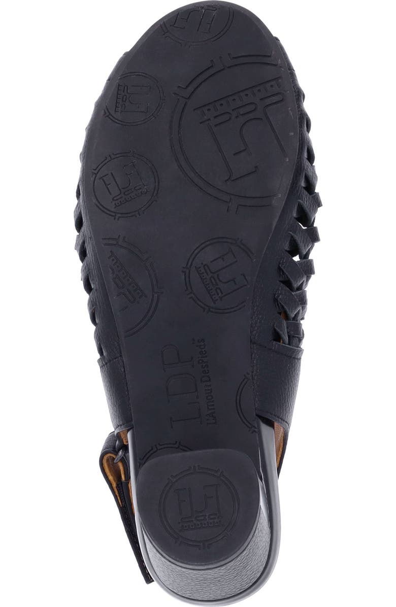 L'Amour des Pieds Myrina Basket Weave Slingback Peep Toe Sandal, Alternate, color,