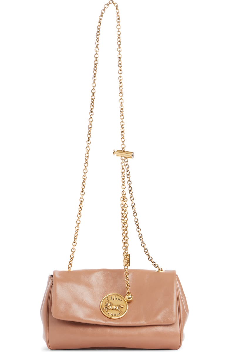 Chloé Heritage Leather Shoulder Bag, Alternate, color, Woodrose