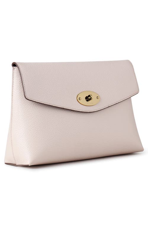 Mulberry Darley Leather Cosmetic Pouch In Blossom Pink