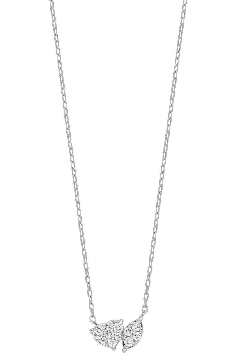 Mika Diamond Pendant Necklace (Nordstrom Exclusive), Main, color, 18K WHITE GOLD