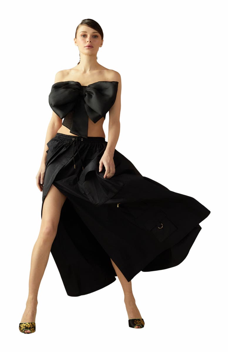 Cynthia Rowley Taffeta Cargo Skirt, Alternate, color,