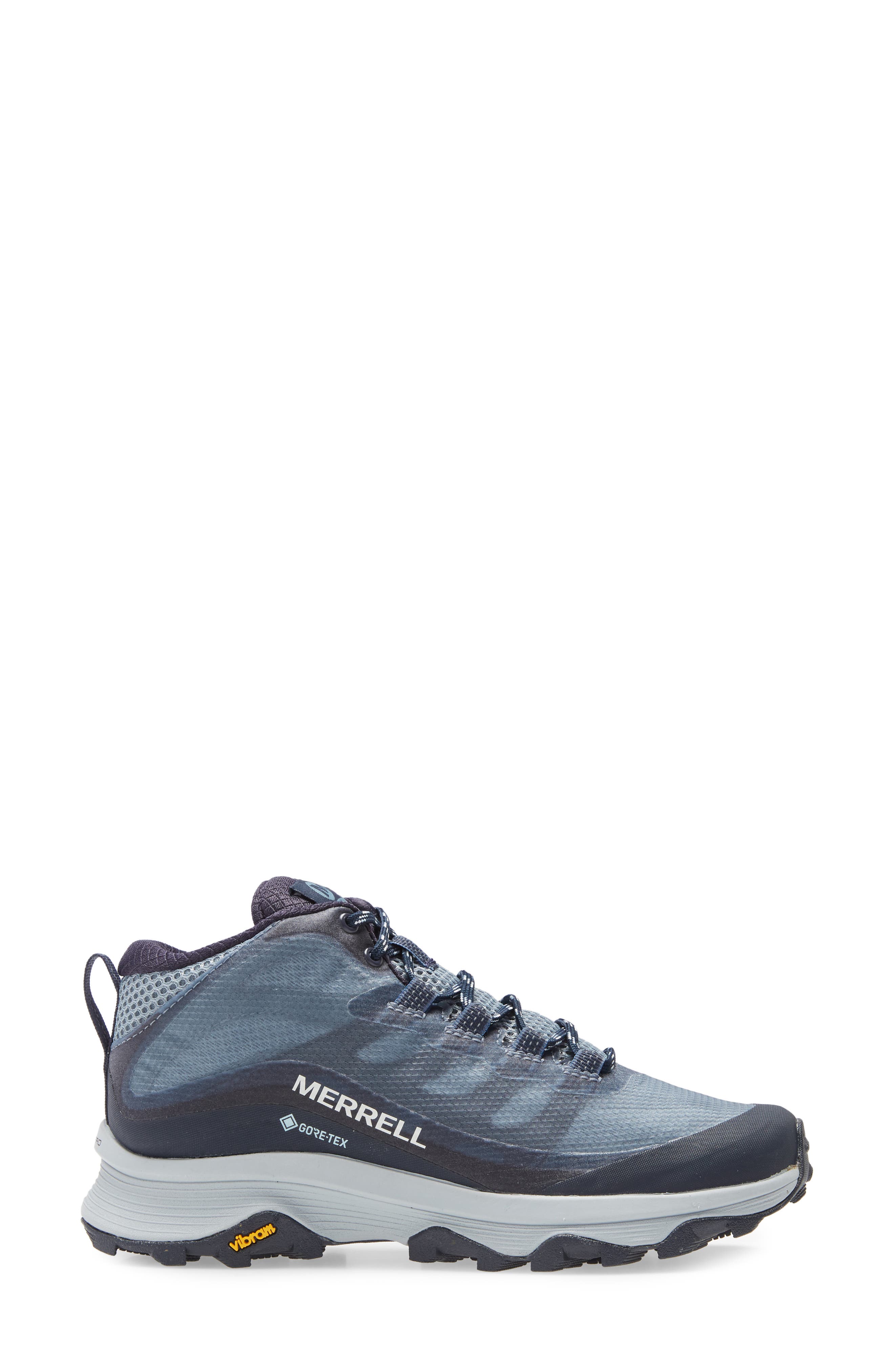 Moab Speed Gore-Tex® Mid Hiking Shoe, Alternate, color, NAVY