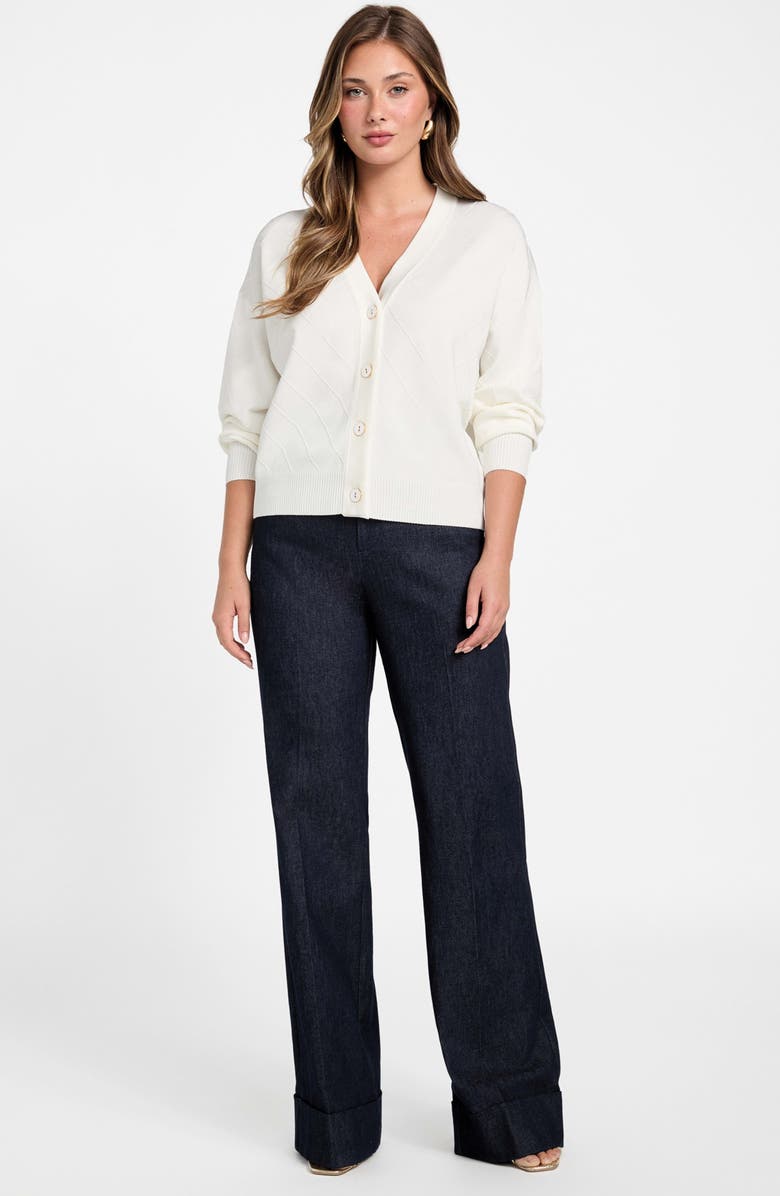 Marciano Miley Cardigan, Alternate, color, White Peaks