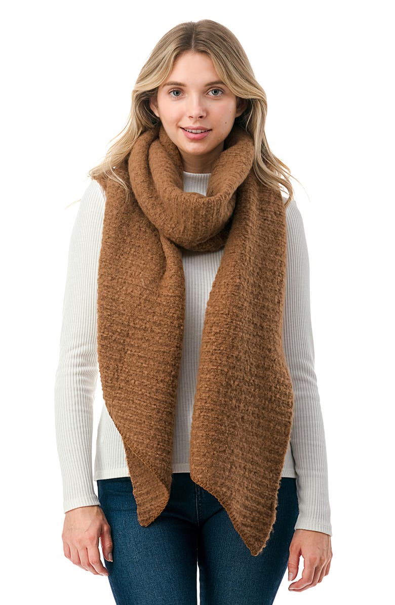 MARCUS ADLER Ultrasoft Whipstitched Scarf, Alternate, color, Cinnamon