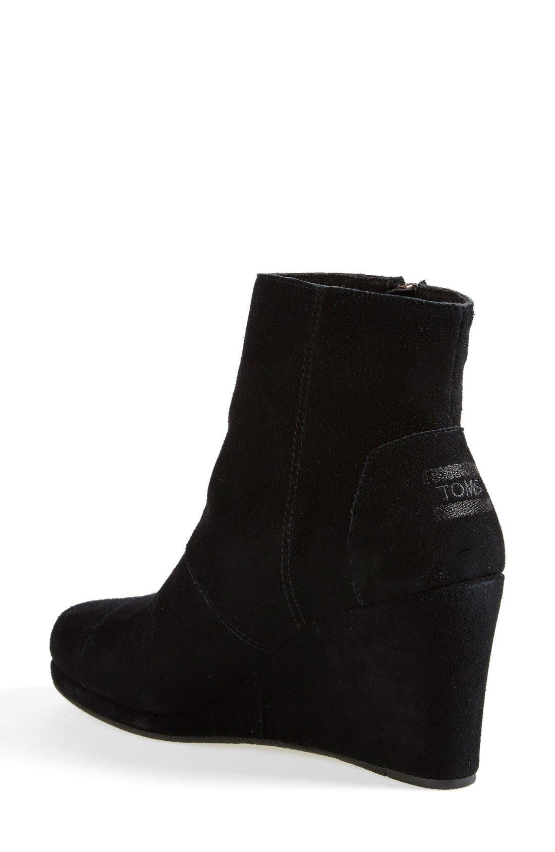 TOMS 'Desert' Wedge High Bootie, Alternate, color, 