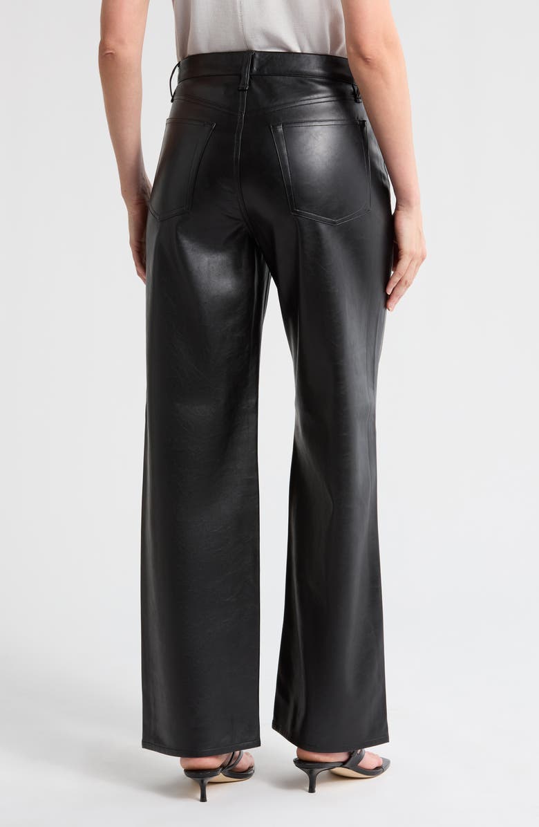 rag & bone Harris High Waist Faux Leather Pants, Alternate, color,