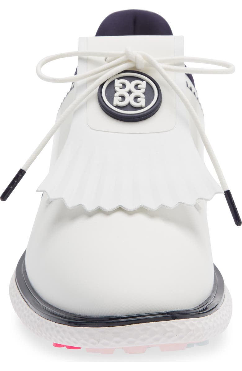 G/FORE Gallivan2r Kiltie Waterproof Golf Shoe, Alternate, color, Snow/ Twilight