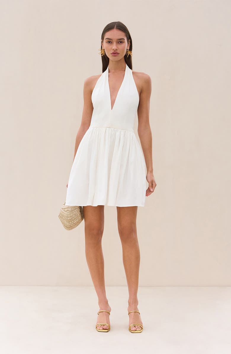 Cult Gaia Zenobia Halter Minidress, Alternate, color, 